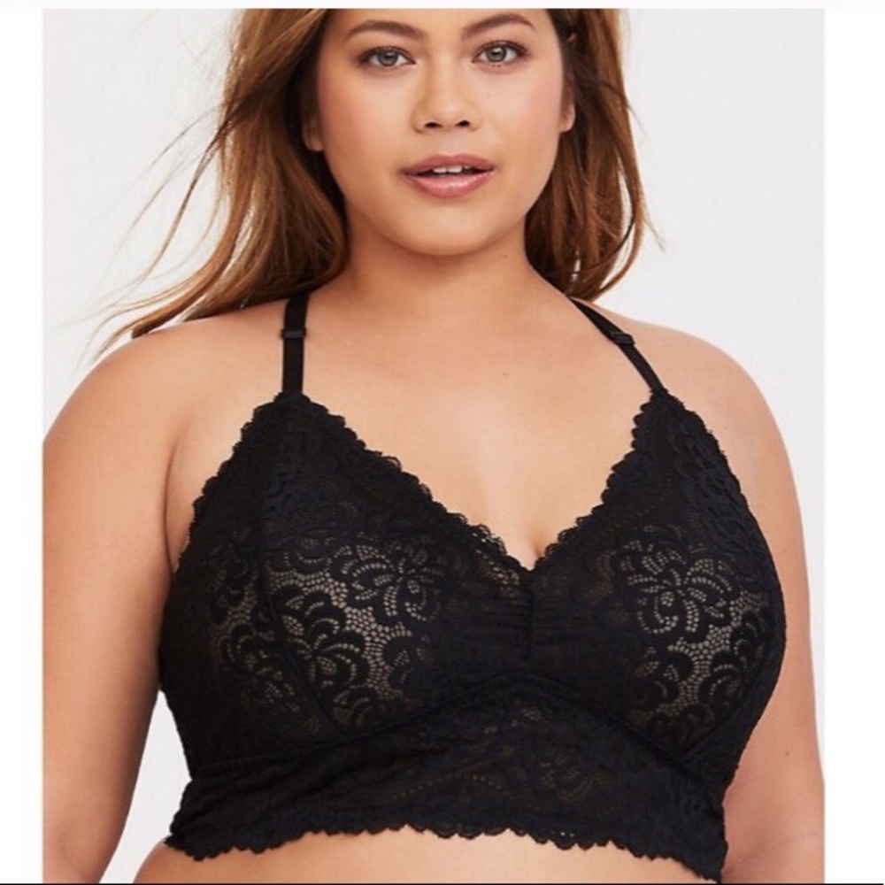 Sexy Black Lace Bralette with Adjustable Straps